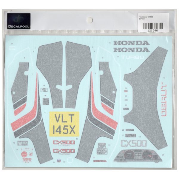 product image about 1/6 Honda CX500 Turbo motorbike decal from decalpool